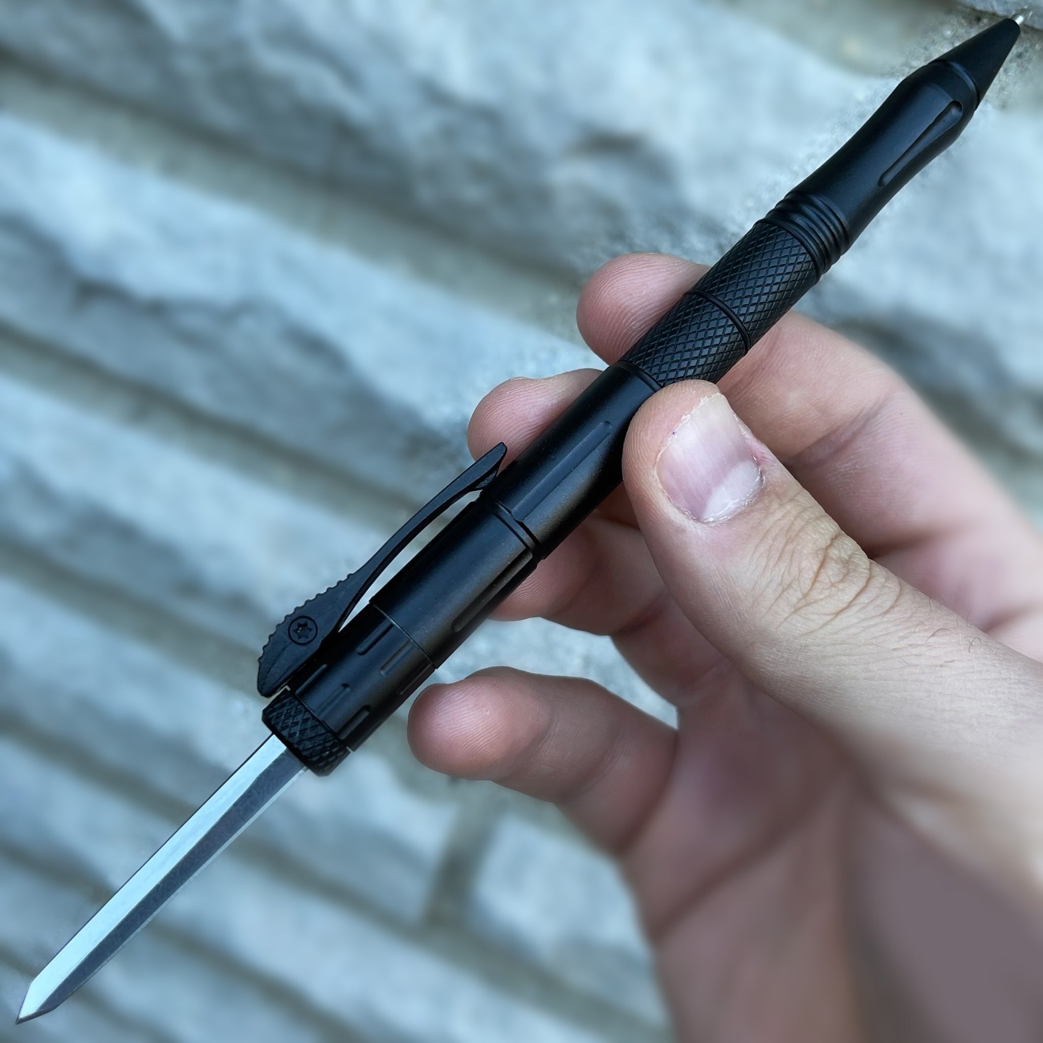 Arkaru TYRANT PEN  It's super snappy, light weight, easy to use and easy to hide!
