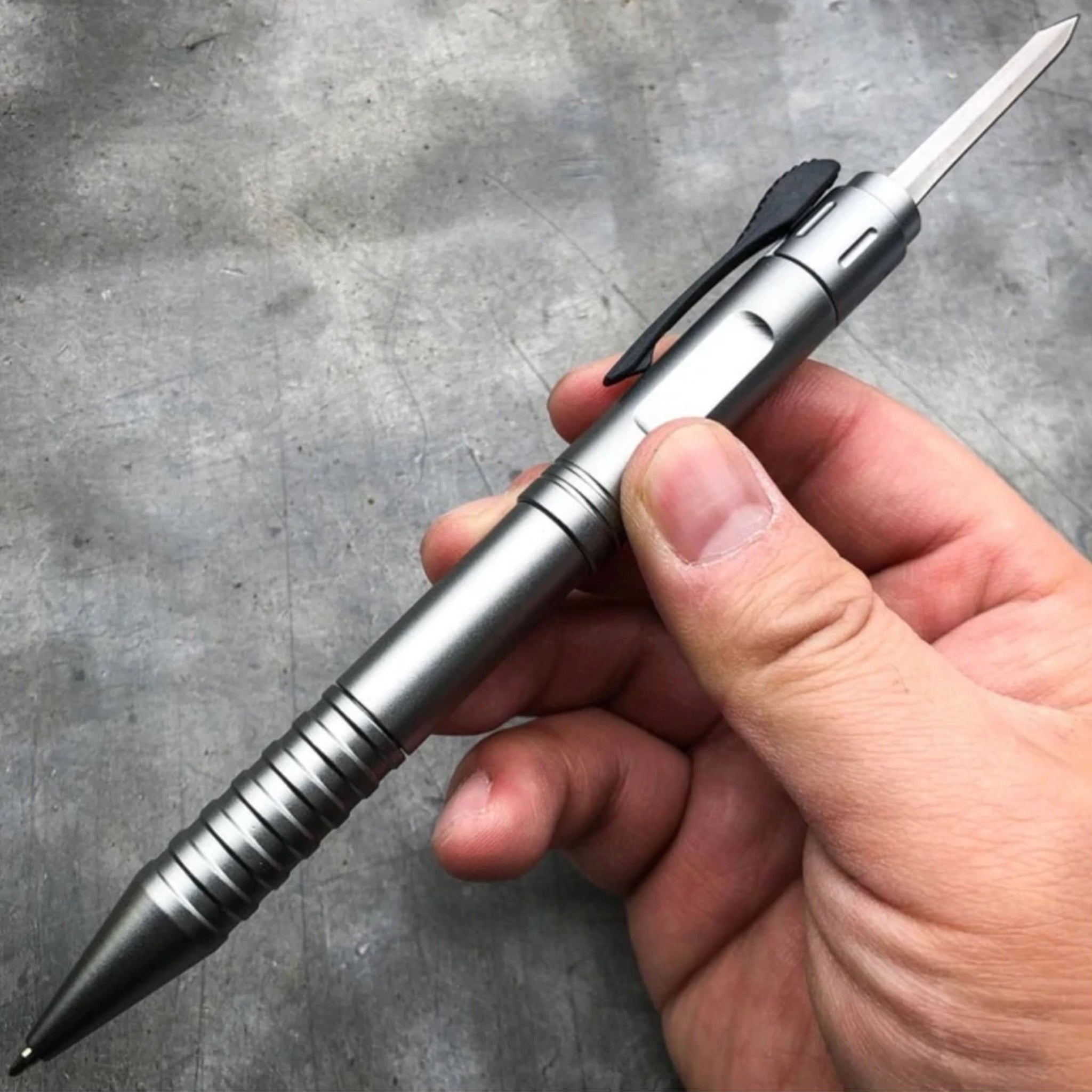 Arkaru TYRANT PEN  It's super snappy, light weight, easy to use and easy to hide!