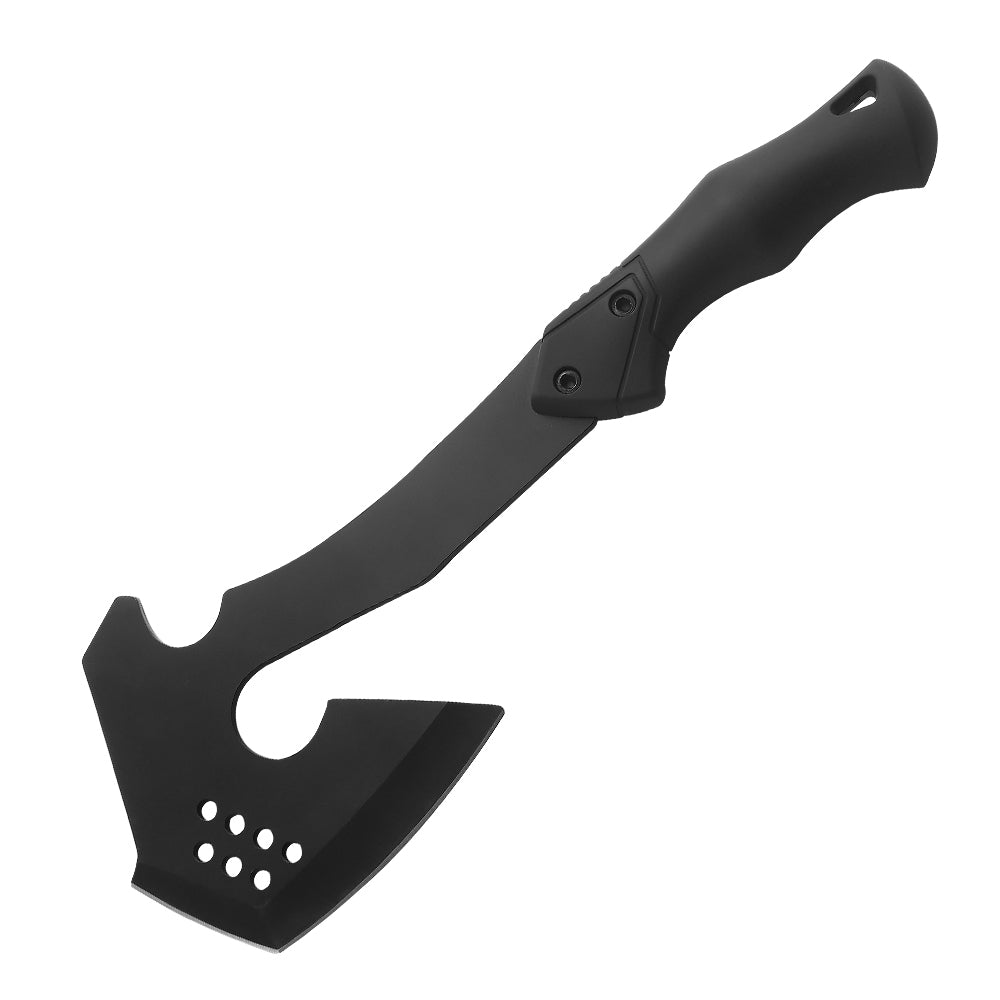 Arkaru Outdoor Survival Axe Camping Clumps From Logging Axe all Black Like Plastic Handle Multi-Purpose Axe