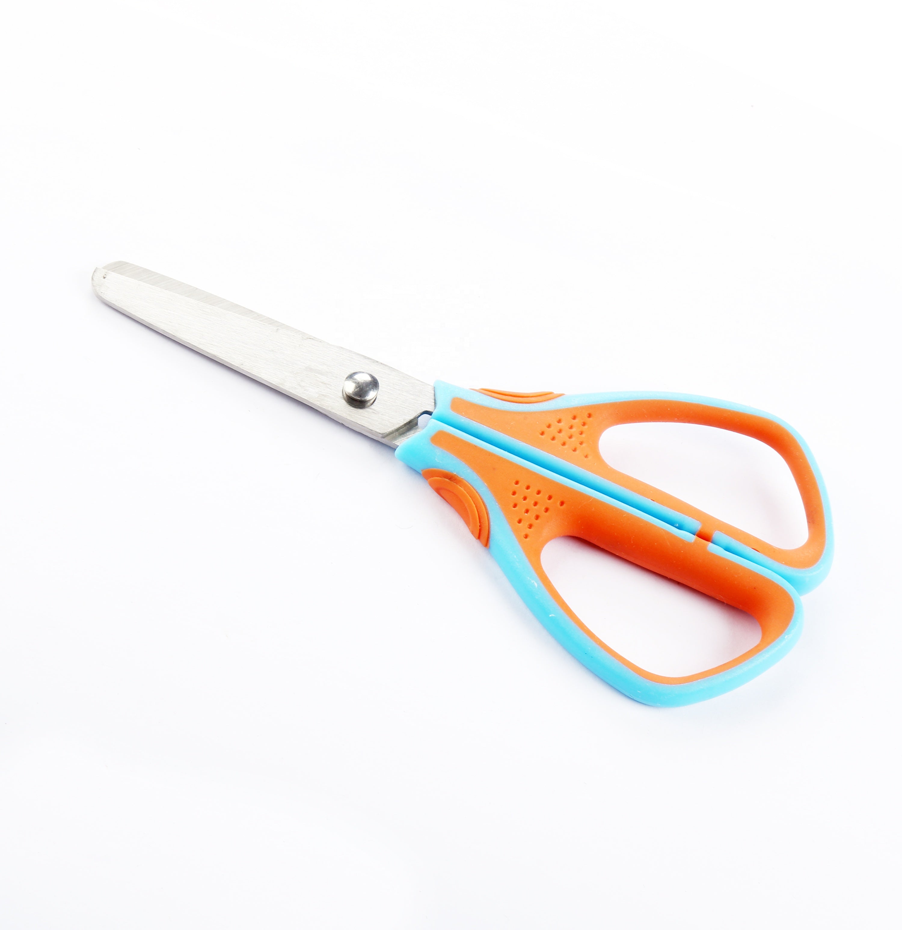 Arkaru Children Scissors New Design 5" Soft Grip Handle With Skidproof Stripe Student Scissors SC7750