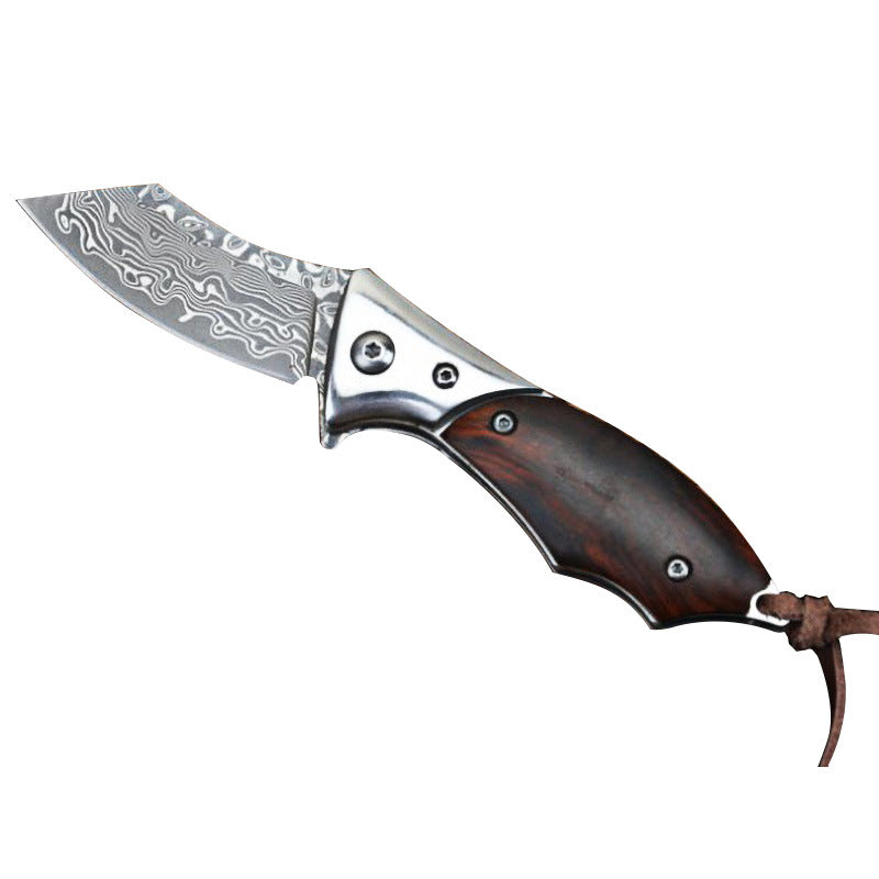 Arkaru yangjiang Bearing folding jackknife with wood handle Outdoor survival tactical knife